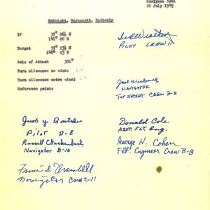 JACK WIDOSKY MULTI SIGNED RADAR FLIMSEY DOCUMENT PSA DNA AD03564 X7