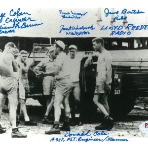 TOP SECRET B-8 MULTI SIGNED 5X7 PHOTO PSA DNA AB12804 (D) X7 MEMBERS