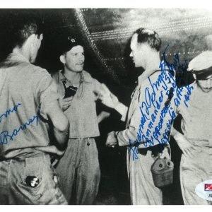 FREDERICK ASHWORTH & NORMAN RAMSEY DUAL SIGNED 5X7 BOCKSCAR C15 PSA DNA AB12670