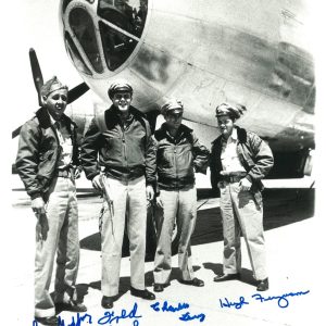 BOCKSCAR C-13 CREW MULTI SIGNED 8X10 PHOTO PSA DNA AB12626 x4 (D) WWII