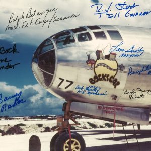 BOCKSCAR C-13 MULTI SIGNED 8x11 PHOTO PSA DNA AB12642 X8 BOCK FERGUSON STOCK