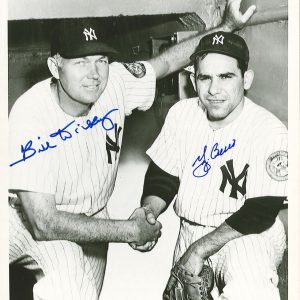 YOGI BERRA & BILL DICKEY DUAL SIGNED 8X10 PHOTOGRAPH BAS A66164