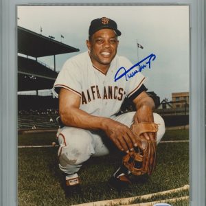 WILLIE MAYS SIGNED 8X10 PSA AE87265 GEM MINT 10 AUTO GIANTS HOF