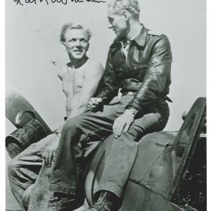 ERICH HARTMANN SIGNED 8X10 PHOTOGRAPH PSA DNA (D) WWII ACE 352V