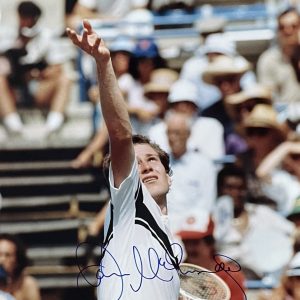 JOHN MCENROE SIGNED 16X20 PHOTOGRAPH BAS S06945
