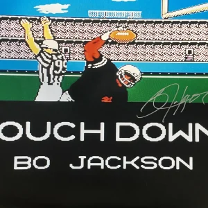 BO JACKSON SIGNED 16X20 NINTENDO TECMO BOWL BAS HOLOGRAM