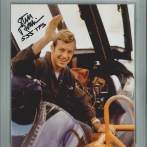 STEVE RITCHIE SIGNED 8X10 PHOTO PSA DNA PHANTOM F-4 VIETNAM ACE 5 V 555TFS