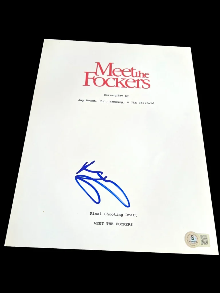 BEN STILLER SIGNED AUTOGRAPH MOVIE SCRIPT MEET THE FOCKERS BECKETT BAS COA D