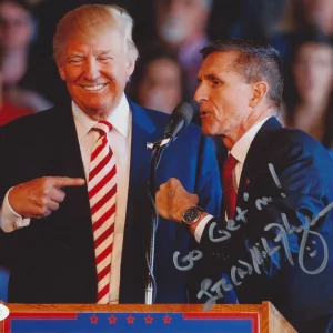 GENERAL MICHAEL FLYNN SIGNED 8X10 PHOTO 8 JSA