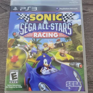 SONIC SEGA ALL-STARS RACING PLAYSTATION 3 VIDEO GAME FULL BOX INSTRUCTIONS