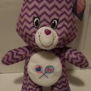 CARE BEAR PURPLE 13" PLUSH ZIG ZAGS KELLYTOY NWT SUGARLOAF RARE CARE BEARS