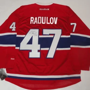 ALEXANDER RADULOV SIGNED RBK MONTREAL CANADIENS JERSEY LICENSED JSA COA