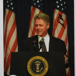 Bill Clinton 42nd President JSA Autograph Signed Photo COA 8 x 10