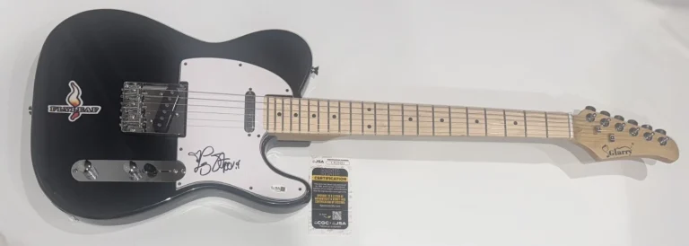 LACEY STURM SIGNED BLACK ELECTRIC GUITAR FLYLEAF JSA COA