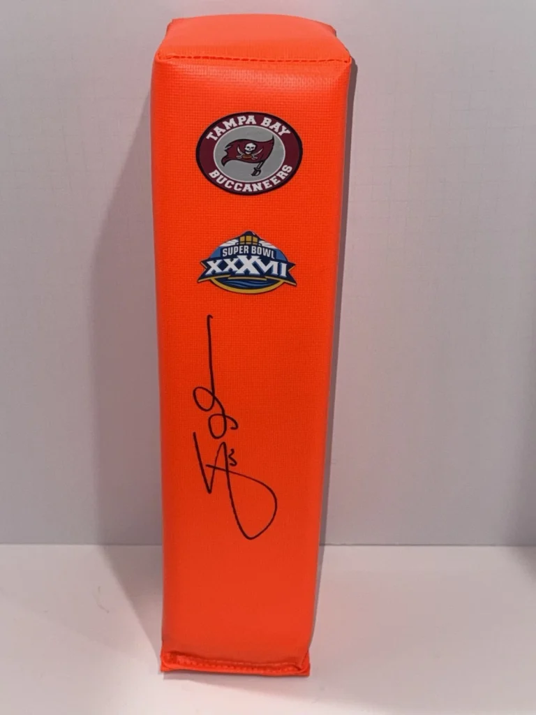 JON GRUDEN SIGNED TOUCHDOWN PYLON TAMPA BAY BUCS SUPER BOWL XXXVII