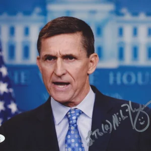 GENERAL MICHAEL FLYNN SIGNED 8X10 PHOTO 4 JSA