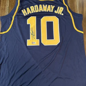 Tim Hardaway Jr. Signed Autograph Michigan Wolverines Jersey NCAA Dallas Beckett