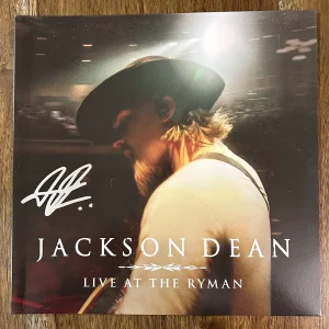 ‘Jackson Dean’ Signed Vinyl Album ‘Live At The Ryman’ Country Beckett Certified