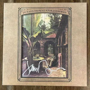 ‘Jackson Browne’ Signed Vinyl Album ‘For Everyman’ Beckett Certified