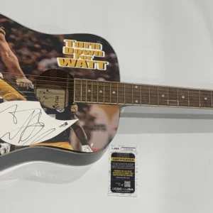 TJ WATT SIGNED CUSTOM ACOUSTIC GUITAR PITTSBURGH STEELERS T.J. JSA COA