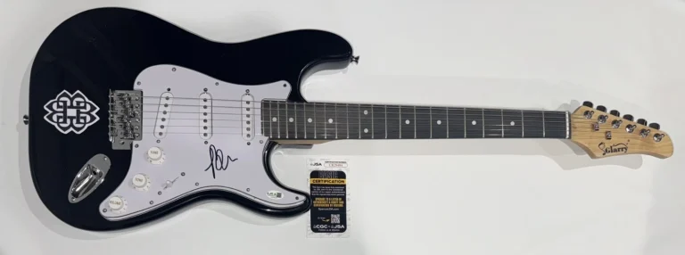 BEN BURNLEY SIGNED BLACK ELECTRIC GUITAR BREAKING BENJAMIN RARE JSA COA