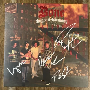 ‘Bone Thugs-N-Harmony’ Signed Vinyl Album ‘E. 1999 Eternal’ Rap Group Autograph