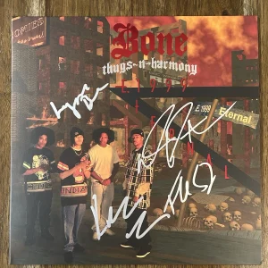 ‘Bone Thugs-N-Harmony’ Signed Vinyl Album ‘E. 1999 Eternal’ Rap Group Autograph