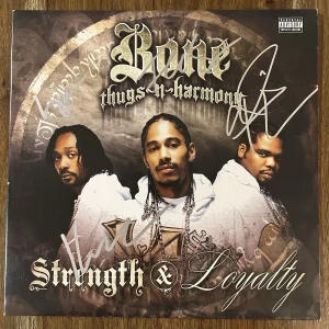 ‘Bone Thugs-N-Harmony’ Signed Vinyl Album ‘Strength & Loyalty’ Rap Group