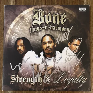 ‘Bone Thugs-N-Harmony’ Signed Vinyl Album ‘Strength & Loyalty’ Rap Group