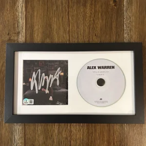 Alex Warren Signed ‘You’ll Be Alright, Kid’ Framed CD Beckett Autograph