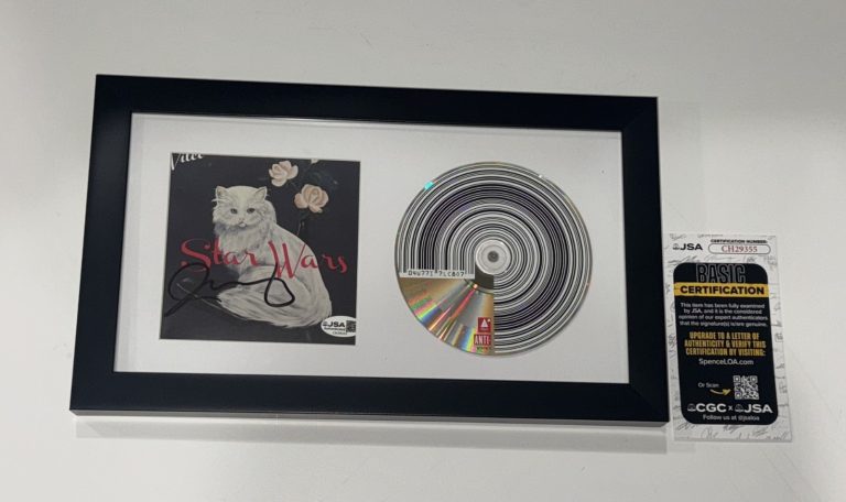 JEFF TWEEDY SIGNED FRAMED STAR WARS CD WILCO AUTOGRAPHED JSA COA