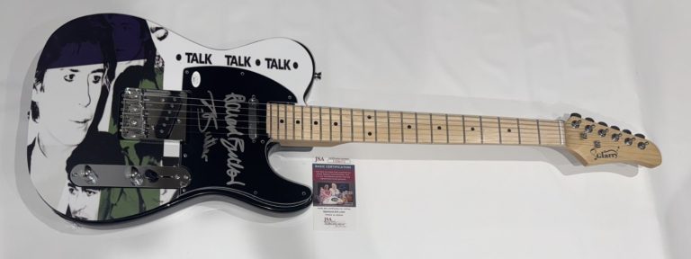 THE PSYCHEDELIC FURS SIGNED CUSTOM TALK TALK  TALK GUITAR RICHARD TIM JSA COA