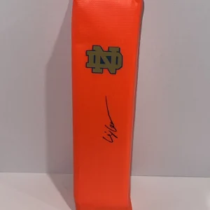 CJ CARR SIGNED TOUCHDOWN PYLON NOTRE DAME FIGHTING IRISH FOOTBALL C.J.