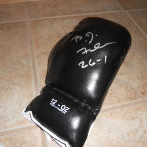 B.J. Flores #3 Rated Cruiser Weight Signed Autograph Boxing Glove  Guaranteed