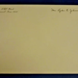 PREPRINTED Mrs Lyndon B Johnson Envelope ONLY Stationary LBJ Ranch Stonewall, TX