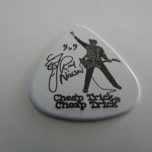 Cheap Trick Rick Nielson 2010 Winter White Tour Issued Guitar Pick