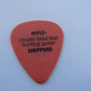 POISON 2006 Doyle Sheppard Orange Concert Tour Issued Guitar Pick