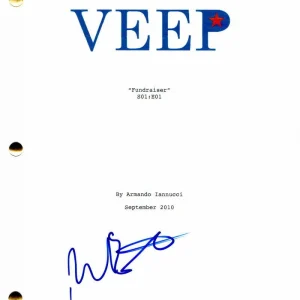 REID SCOTT SIGNED AUTOGRAPH - VEEP FULL PILOT SCRIPT - JULIA LOUIS-DREYFUS VENOM