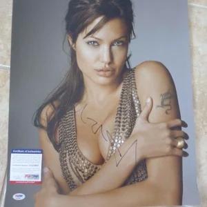 Angelina Jolie SEXY Dress Signed Autographed 16x20 Photo PSA Certified
