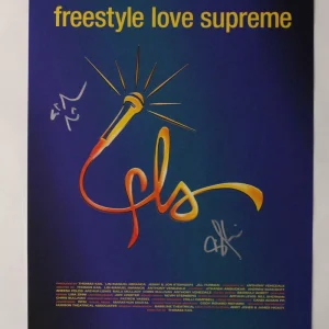 LIN MANUEL MIRANDA +1 AUTOGRAPH FREESTYLE LOVE SUPREME WINDOW CARD HAMILTON JSA