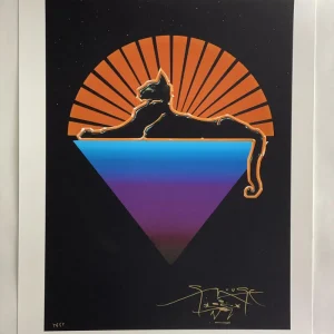 STANLEY MOUSE SIGNED AUTOGRAPH 17X22 TEST POSTER PRINT GRATEFUL DEAD ARTIST JSA