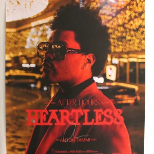 THE WEEKND SIGNED AUTOGRAPH 24X30 CONCERT TOUR POSTER - HEARTLESS AFTER HOURS