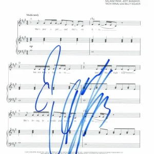 ALICIA KEYS SIGNED AUTOGRAPH GIRL ON FIRE SHEET MUSIC - AS I AM SINGER, RARE!