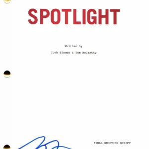 TOM MCCARTHY SIGNED AUTOGRAPH SPOTLIGHT FULL MOVIE SCRIPT - UP, 13 REASONS WHY