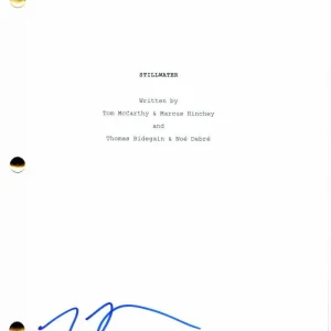 TOM MCCARTHY SIGNED AUTOGRAPH STILLWATER FULL MOVIE SCRIPT - STARRING MATT DAMON