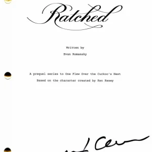 CHARLIE CARVER SIGNED AUTOGRAPH RATCHED FULL PILOT SCRIPT - BOYS IN THE BAND