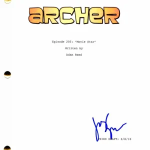 JUDY GREER SIGNED AUTOGRAPH ARCHER FULL EPISODE SCRIPT - STARRING H JON BENJAMIN