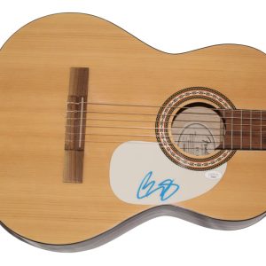 BRAD PAISLEY SIGNED AUTOGRAPH FENDER ACOUSTIC GUITAR - TIME WELL WASTED JSA COA
