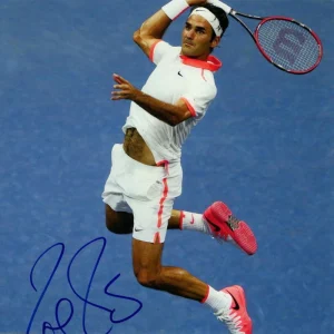 Roger Federer Signed Autograph 8x10 Photo - Wimbledon Champion Tennis Legend JSA