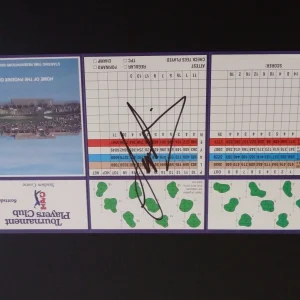Sergio Garcia Signed Autographed Golf Scottsdale AZ Scorecard Guaranteed